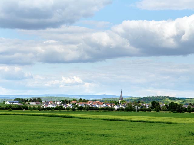 Panorama Fotografier der Ortschaft Echzell