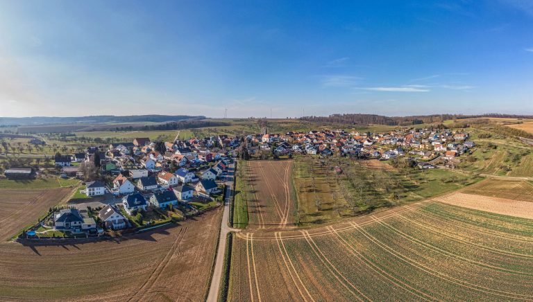 Panorama Aufnahme vom Ort Altenstadt Rodenbach